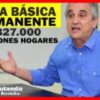 Renta básica permanente $327.000 mensuales