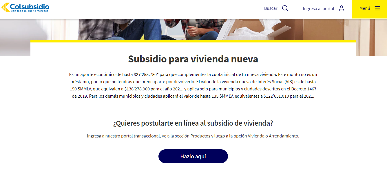 Subsidio De Vivienda Colsubsidio